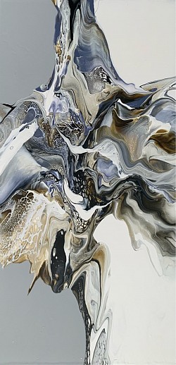 « Une main de fer dans un gant de velours » 24x12 VENDU
